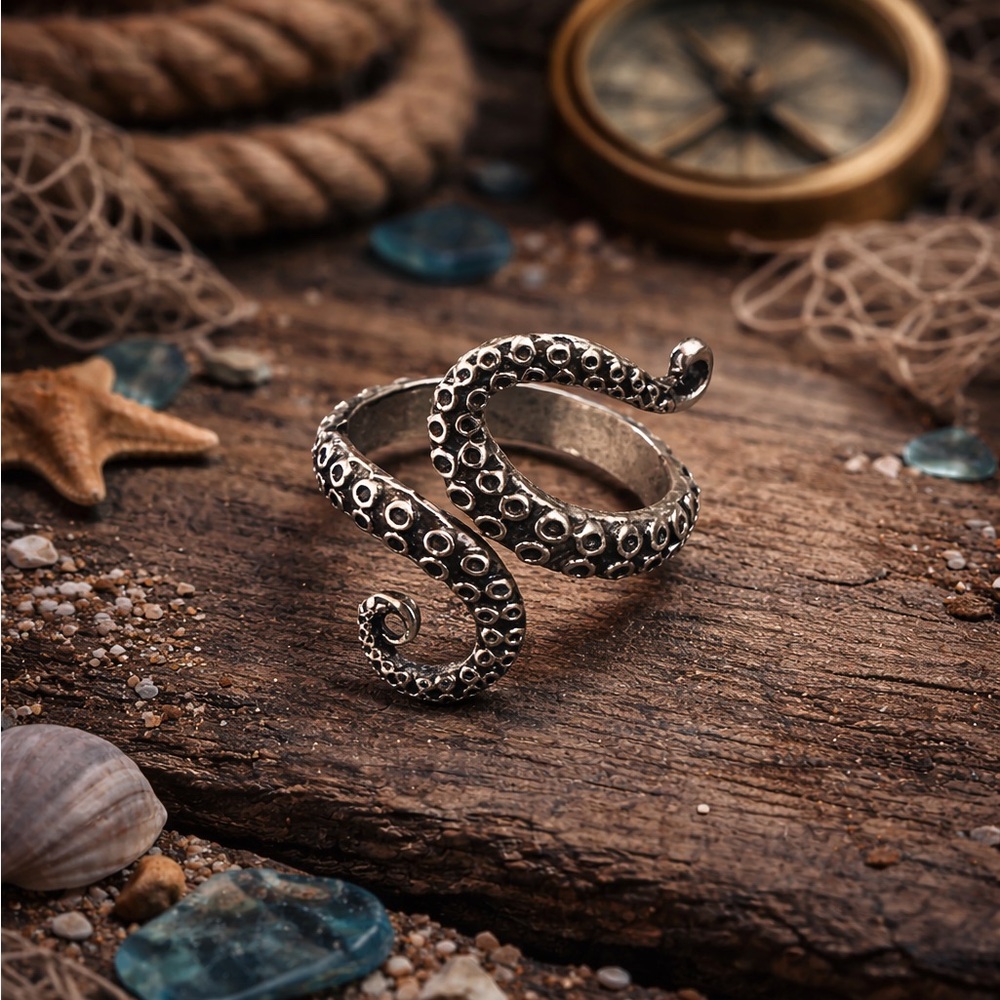 Elegant Silver Swirl Ring